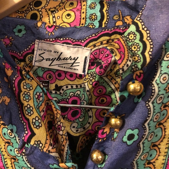 VTG 60/70s House Coat/Robe/dress styled by saybury - Picture 3 of 6